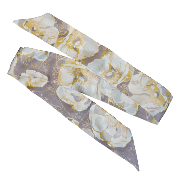 POMS - Flower silk scarf