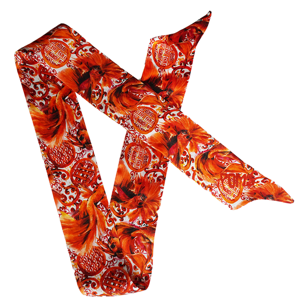 POMS - Pattern silk scarf
